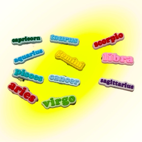ZODIAC Shoe Charms for Clogs or Crocs NWOT $5 each - Picture 1 of 2